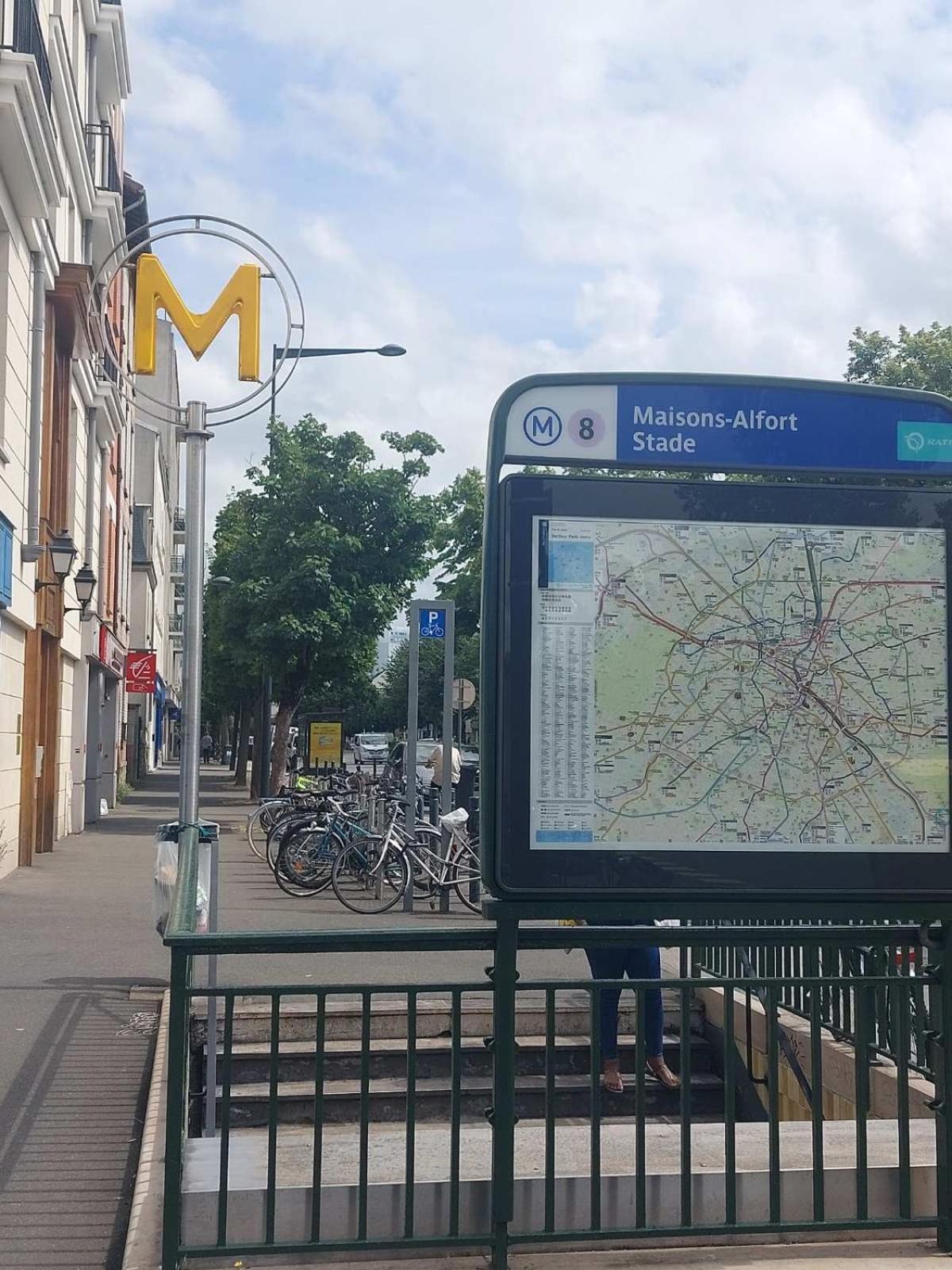 Charme, Originalite, -1 Minute Metro Apartman Maisons-Alfort Kültér fotó
